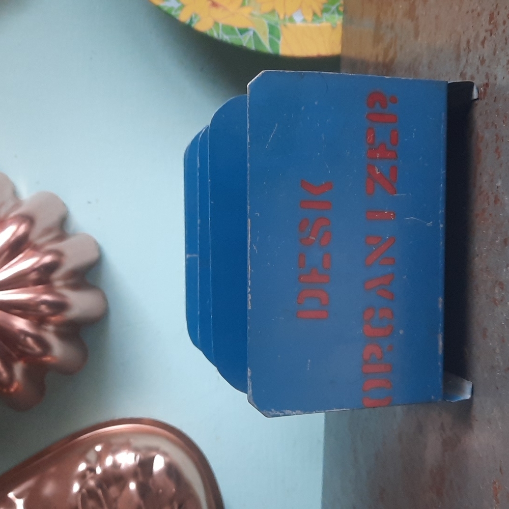 Vintage metal desk top organizer